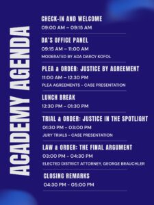 Citizens Academy Agenda